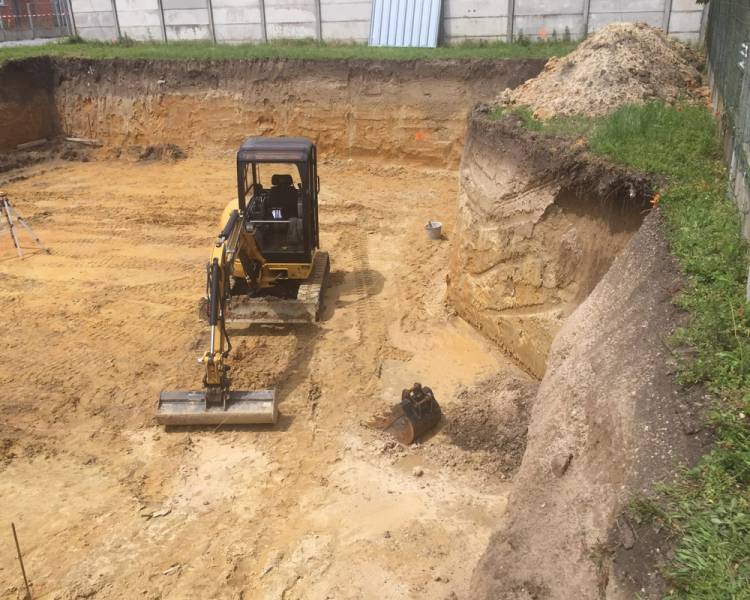 Terrassement pour maison ind. ac sous sol