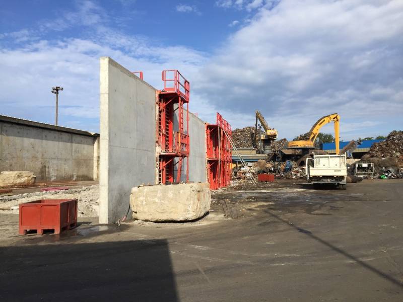 Chantier banches en collaboration avec la société VTCR